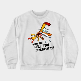 Duckman : What the hell are you staring at ?! Crewneck Sweatshirt